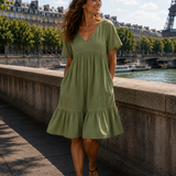 Alixandre | Robe midi texturée