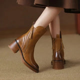 Valorine | Bottes en cuir noir