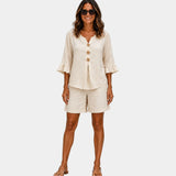 Auberte | Ensemble short et blouse