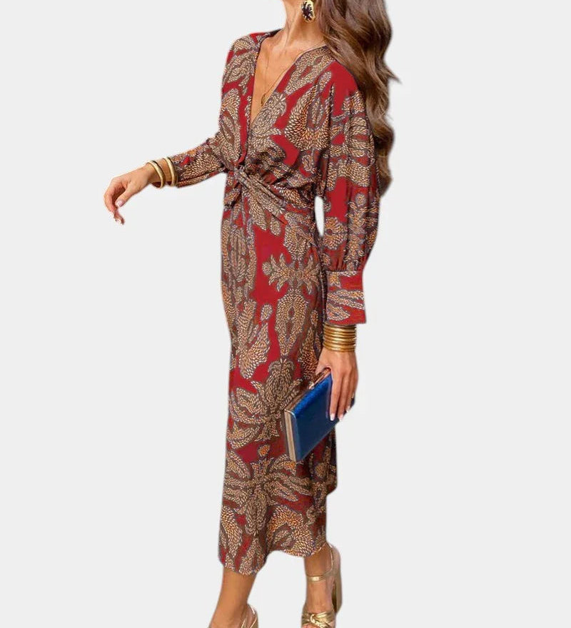 Eve | Robe Élégante à Imprimé Intemporel