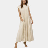 Marianne | Robe Midi Plissée