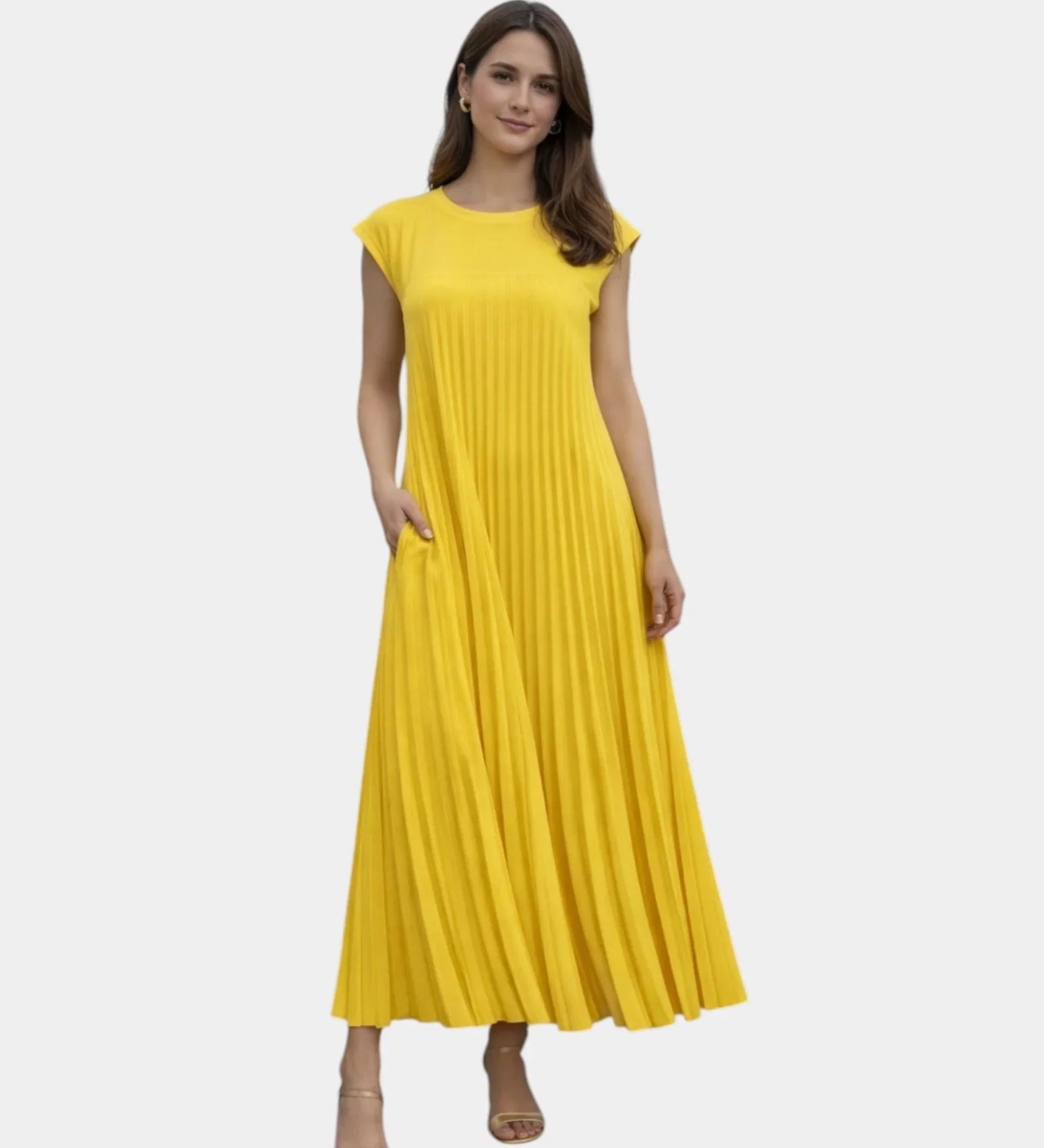Marianne | Robe Midi Plissée