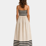 Ismeralda | Robe longue à rayures