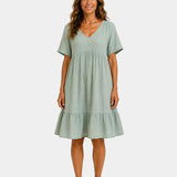 Alixandre | Robe midi texturée