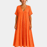 Basine | Robe longue légère à col en V