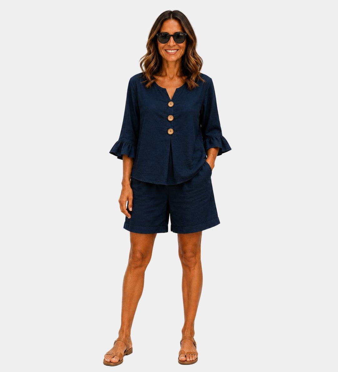 Auberte | Ensemble short et blouse