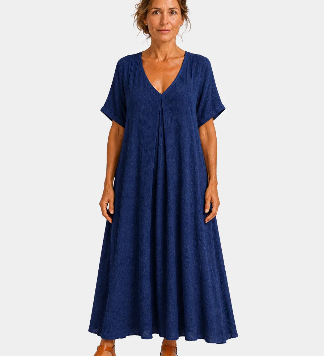 Basine | Robe longue légère à col en V