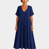 Basine | Robe longue légère à col en V