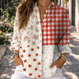 Pauline | Blouse Patchwork Campagne