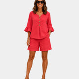 Auberte | Ensemble short et blouse