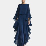 Véronique | Ensemble élégant en chiffon à volants