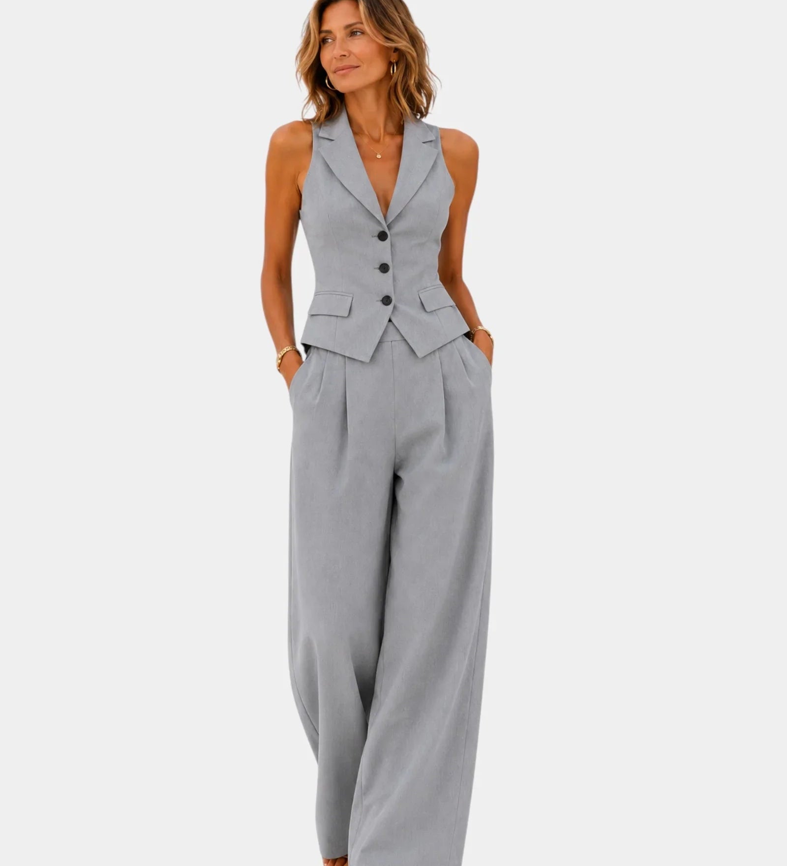 Clarine | Ensemble pantalon et gilet