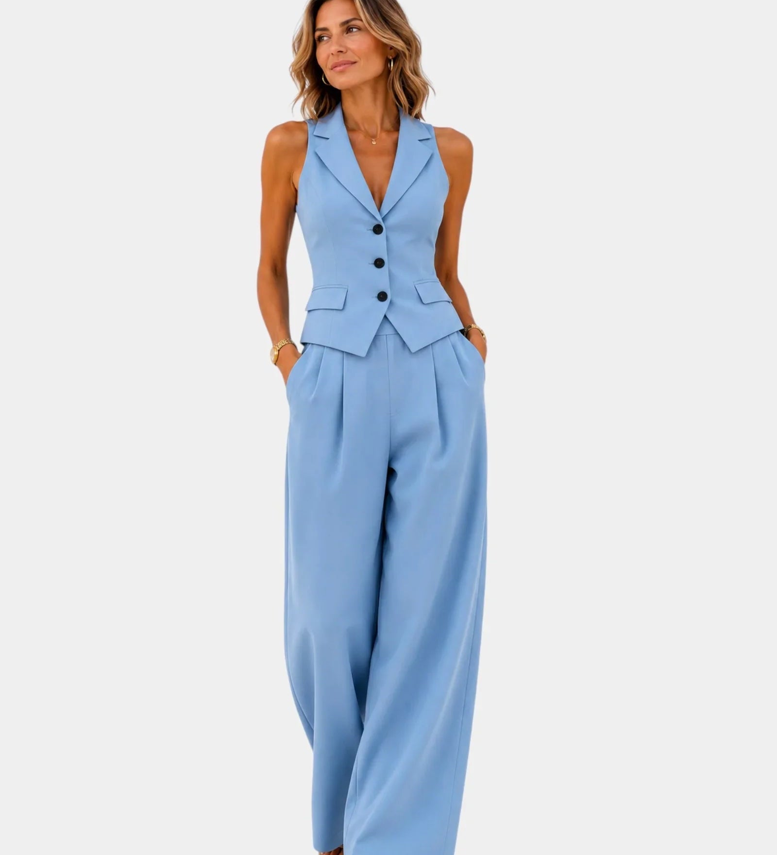 Clarine | Ensemble pantalon et gilet