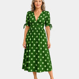 Charlaine | Robe rétro à pois