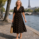 Charlaine | Robe rétro à pois