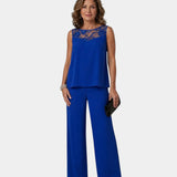 Adalie | Ensemble pantalon, blouse et manteau assortis
