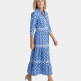 Yamina | Robe midi à manches