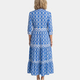 Yamina | Robe midi à manches