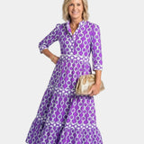 Yamina | Robe midi à manches