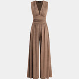 Sultana | Combinaison sans manches à jambes larges chic