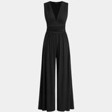 Sultana | Combinaison sans manches à jambes larges chic