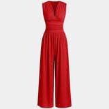 Sultana | Combinaison sans manches à jambes larges chic