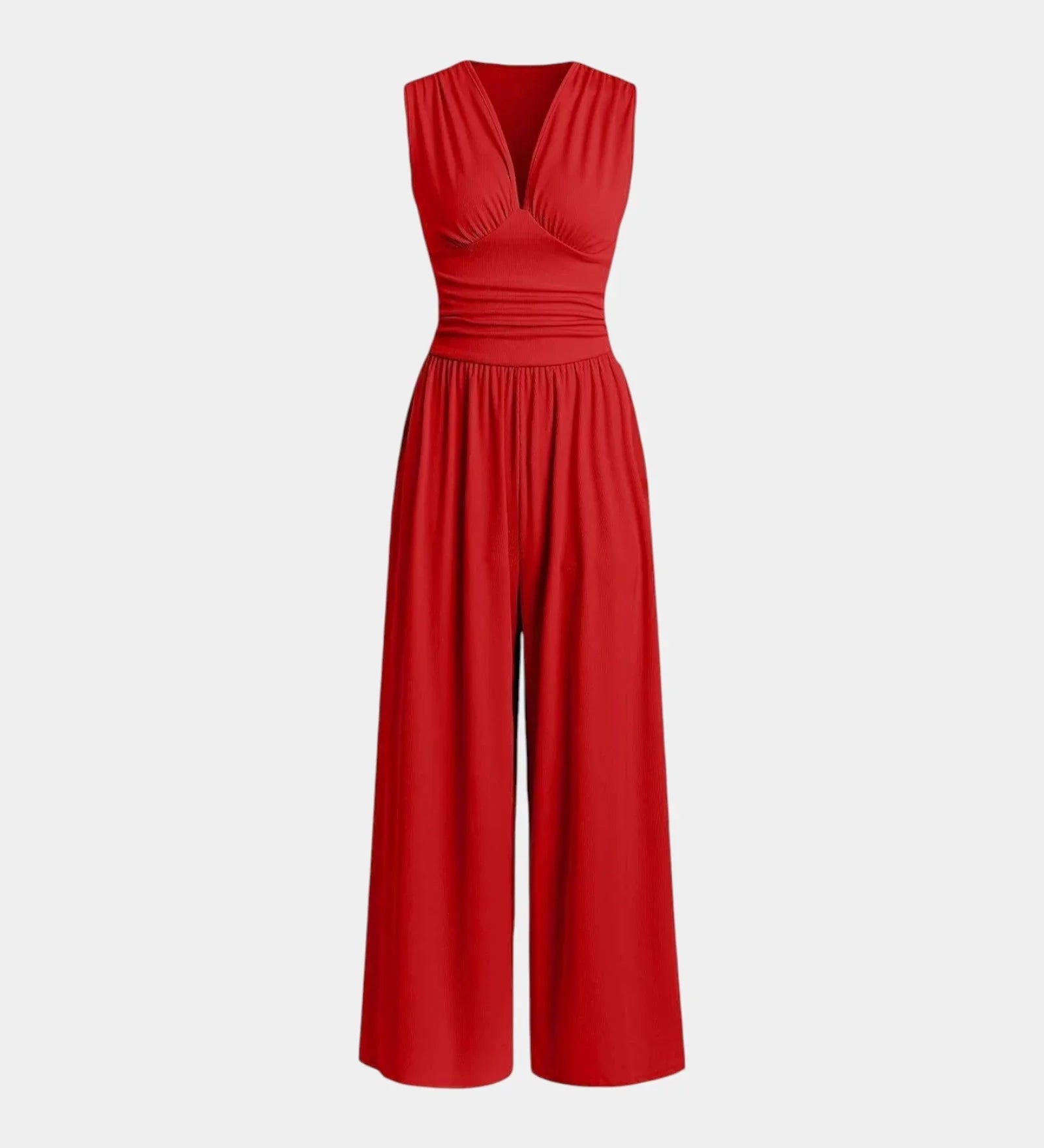 Sultana | Combinaison sans manches à jambes larges chic