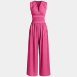 Sultana | Combinaison sans manches à jambes larges chic