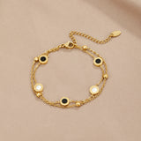 Victoire | Bracelet en Onyx et Pierre Blanche