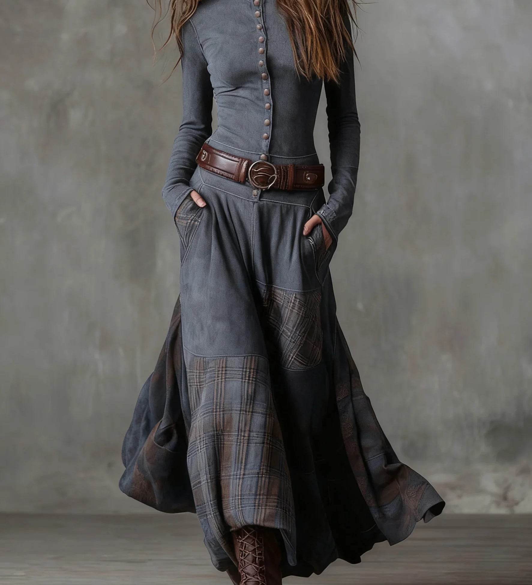 Leonora | Robe longue vintage