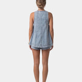 Erell | Ensemble short avec blouse en denim