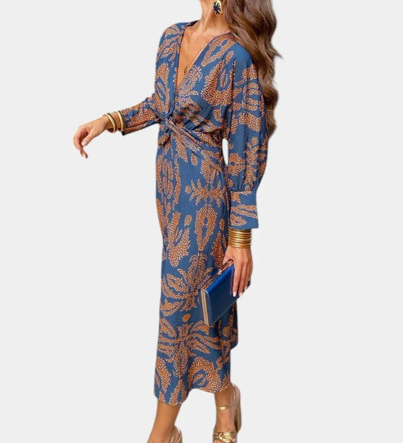 Eve | Robe Élégante à Imprimé Intemporel