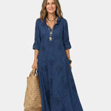 Savina | Robe maxi avec broderie