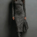 Sara | Robe Midi en Velours