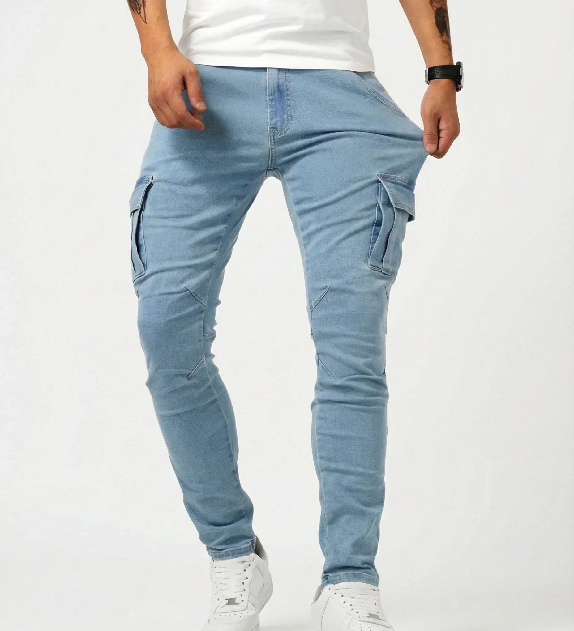 Jean | Pantalon Cargo Élastique