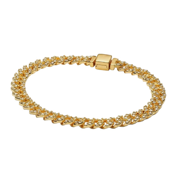 Adele | Bracelet cubain en moissanite