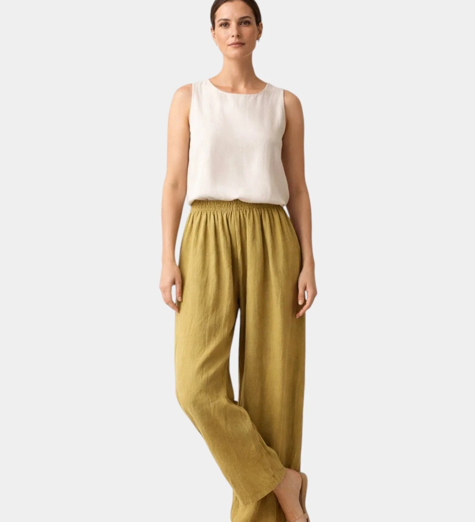 Alix | Pantalon en coton et lin